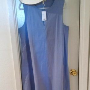EILEEN FISHER COTTON POPLIN DAY DRESS